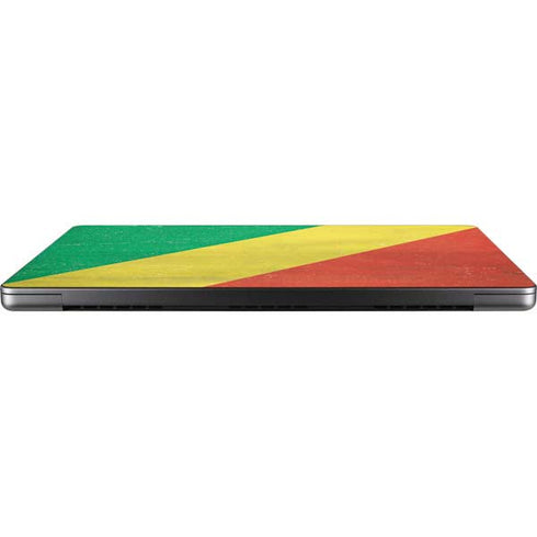 Republic of the Congo Flag Distressed MacBook Pro 14in (2021-24) Skin